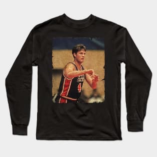 Christian Laettner #4 on Team USA Long Sleeve T-Shirt